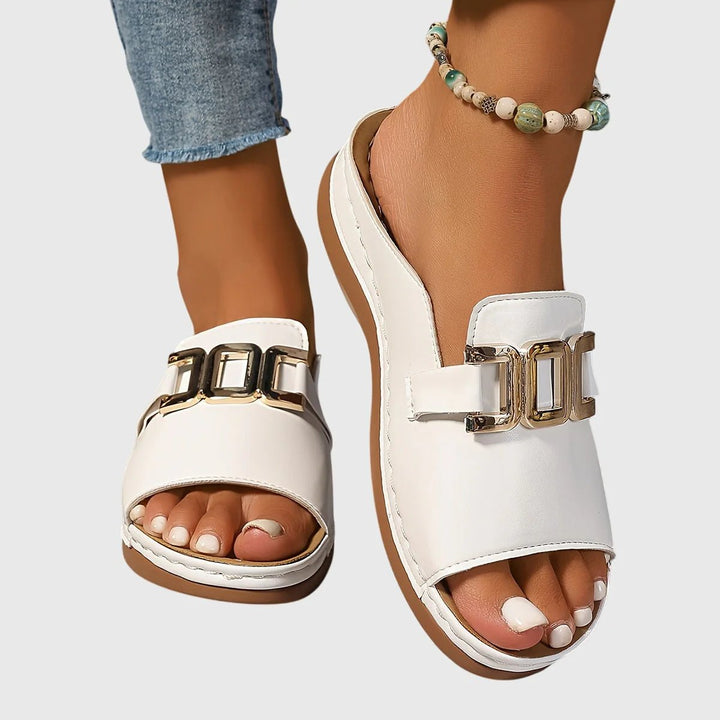 Melanie™ | Adjustable Buckle Open-Toe Comfort Sandals