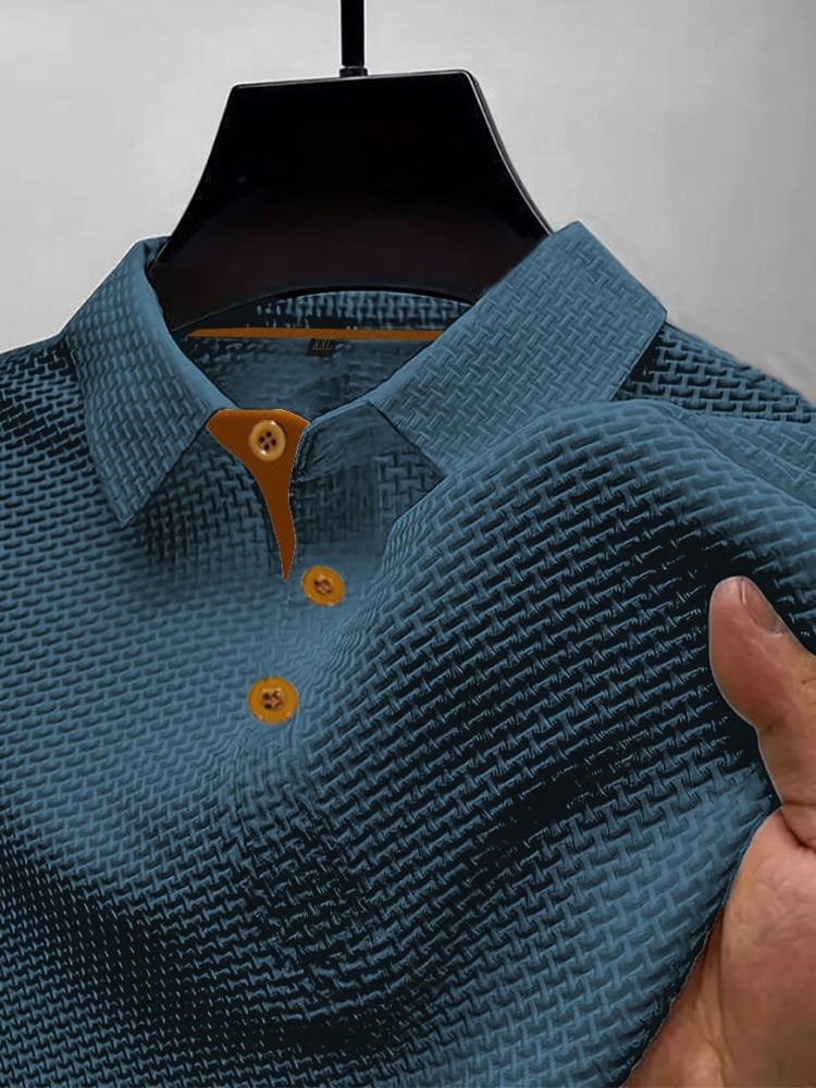 Nathaniel™ | Breathable Lightweight Button-Front Polo Shirt