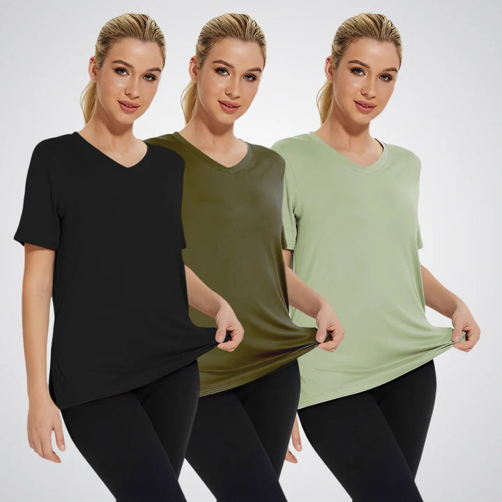 Autumn™ | Casual V-Neck Loose Fit T-Shirt Pack