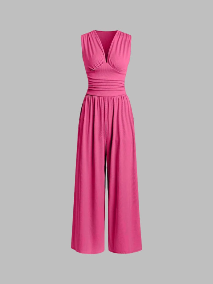 Alexa™ | Chic Sleeveless Wide-Leg Jumpsuit