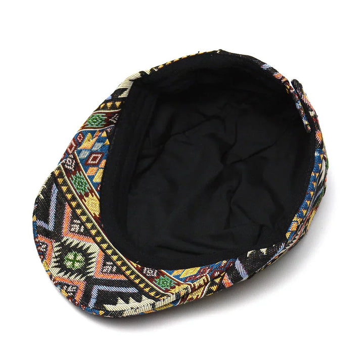 Silas™ | Vintage Print Structured Flat Cap
