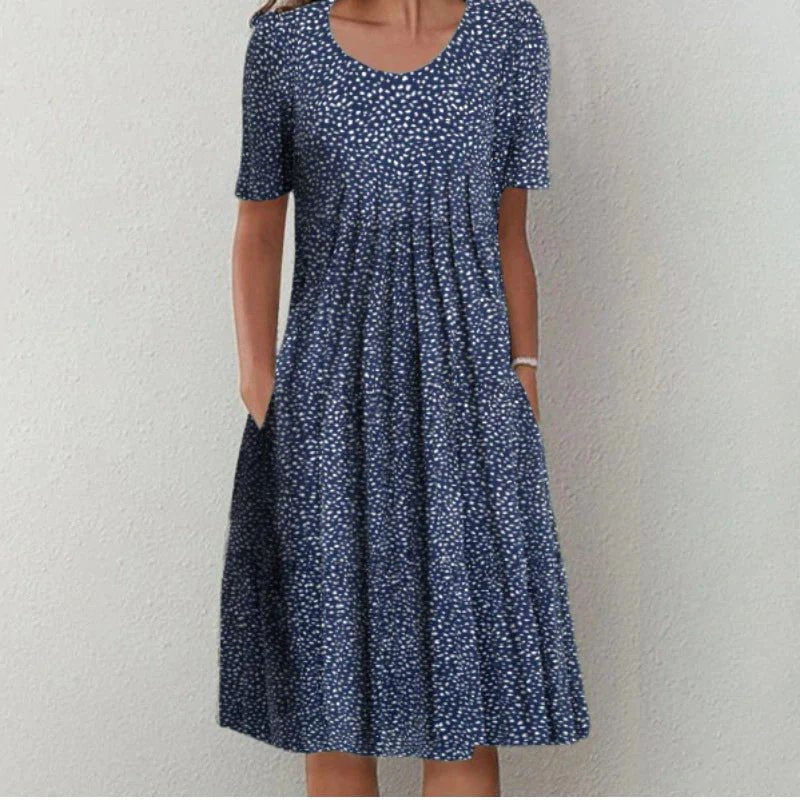 Luna™ | Elegant Pleated Tummy Control Dress