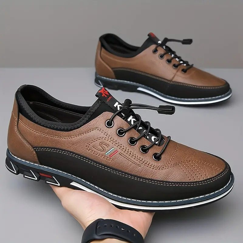 Theodore™ | Lace-Up Oxford Leather Sneakers