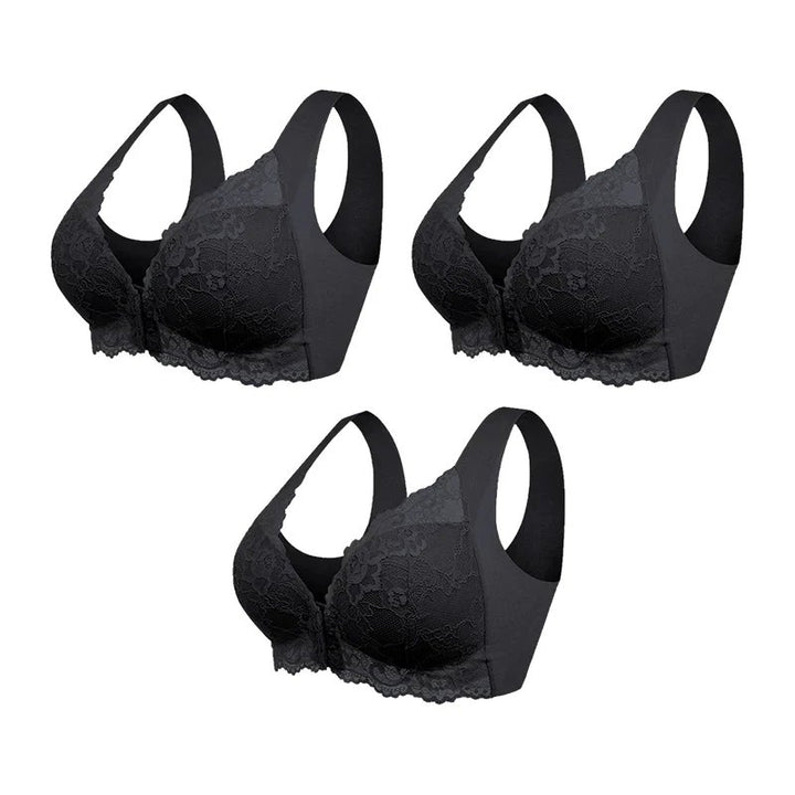 Esme™ | Front-Zip Wireless Seamless Bra 3-Pack