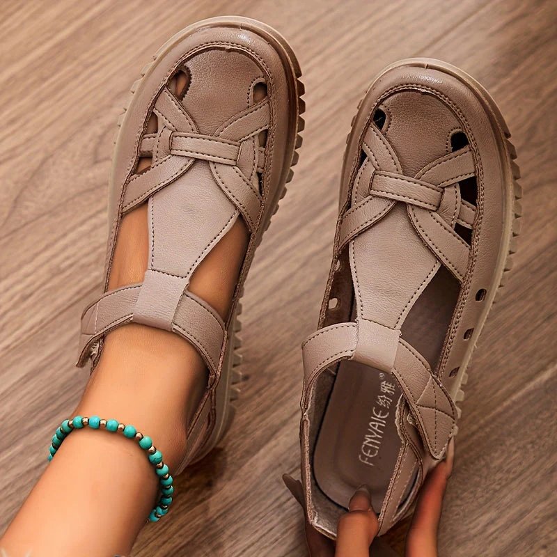 Catalina™ | Velcro Strap Cushioned Platform Sandals