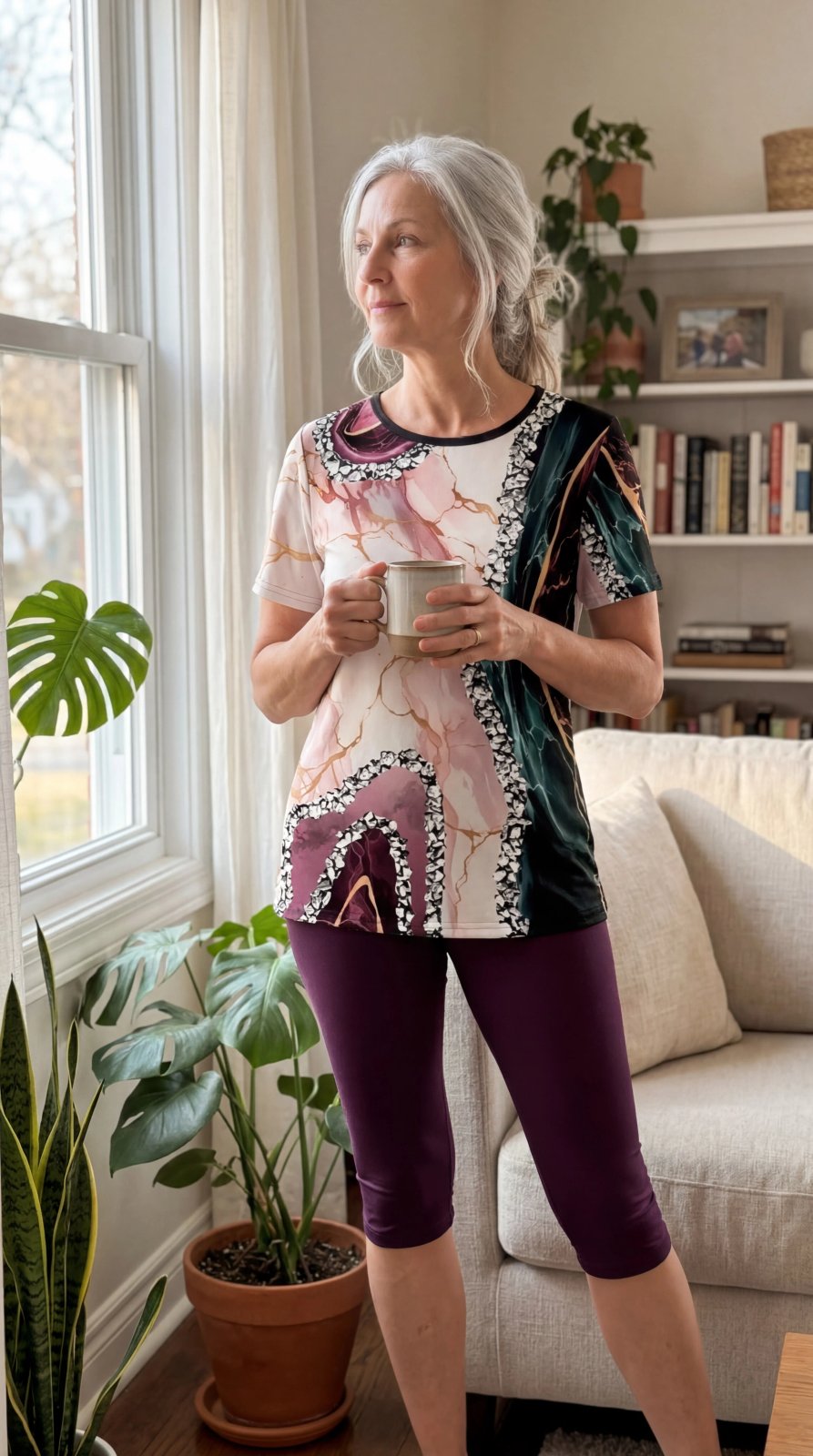 Quinn™ | Printed Two-Piece Stretch Comfort Set