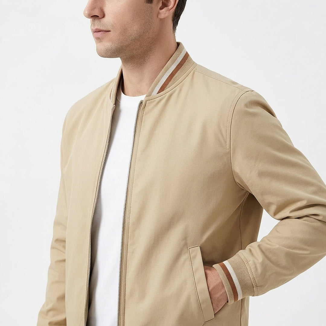 Leo™ |  Breathable Ribbed Varsity Jacket