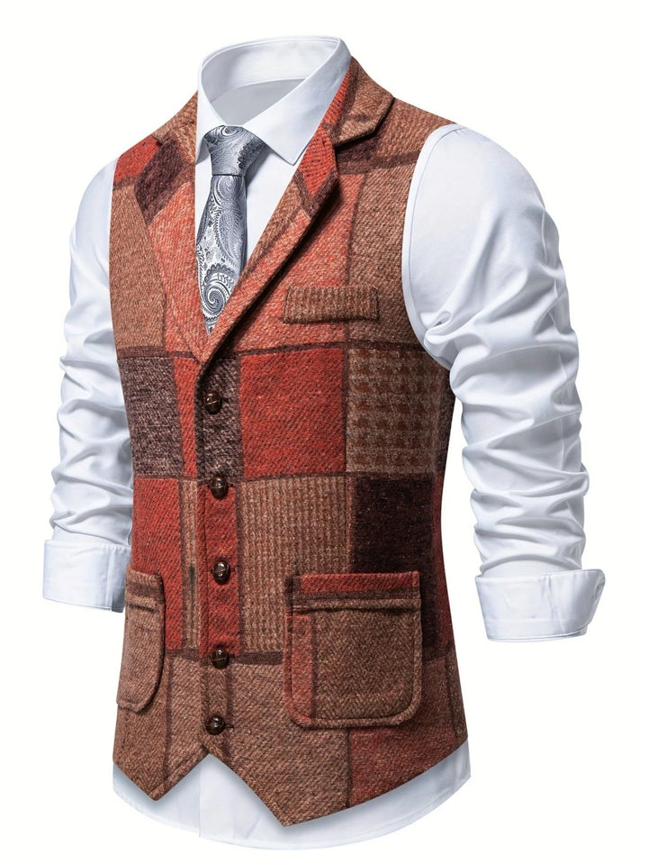 Jenson™ | Heritage Tweed Patterned Gilet