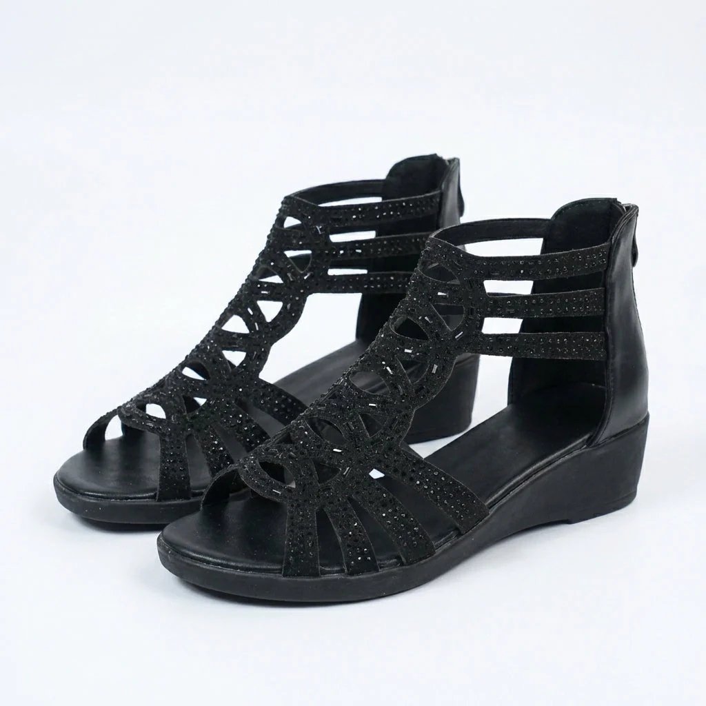 Adeline™ | Ornate Open-Toe Orthopedic Sandals