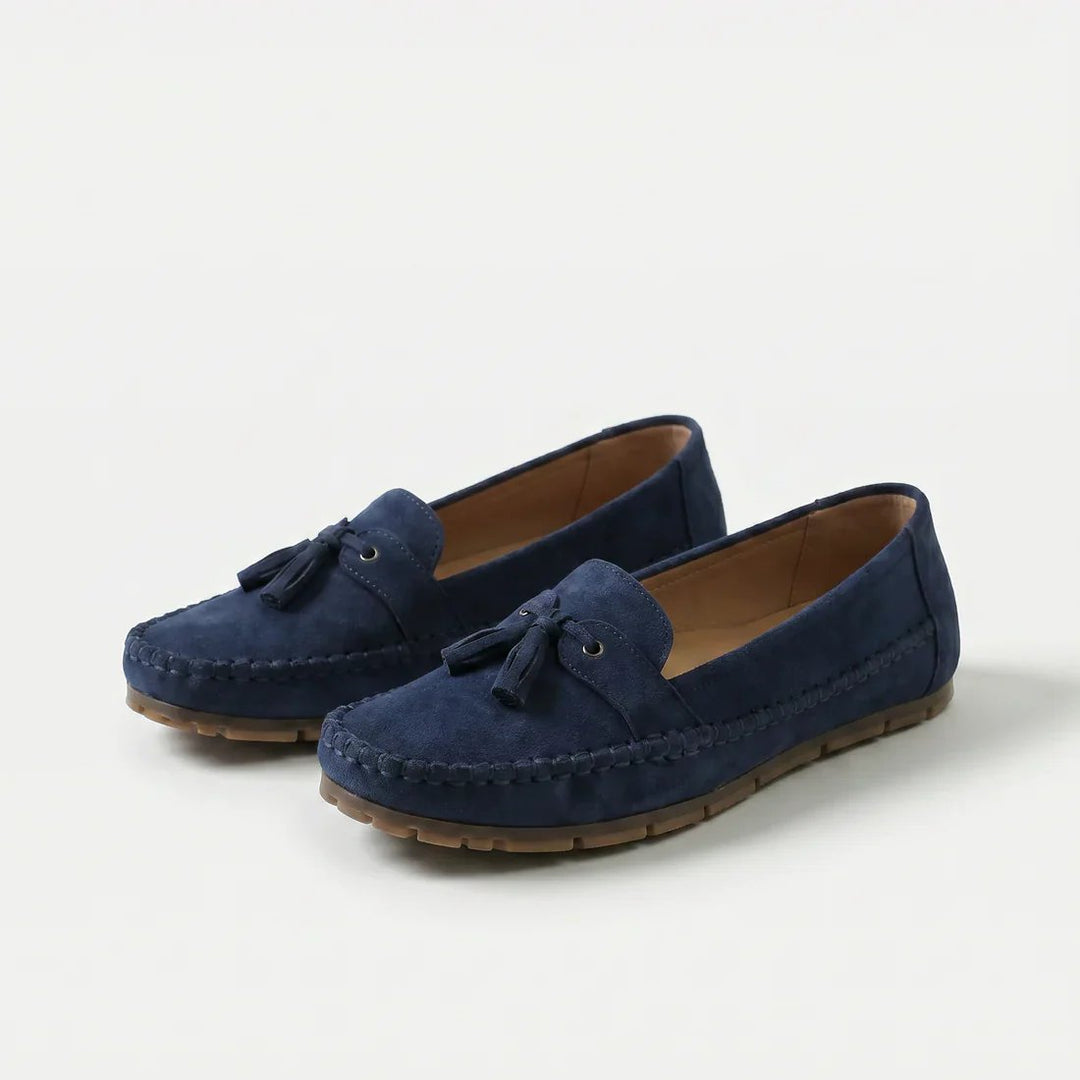 Sarah™ | ™ | Tassel Detail Suede Orthopedic Loafers