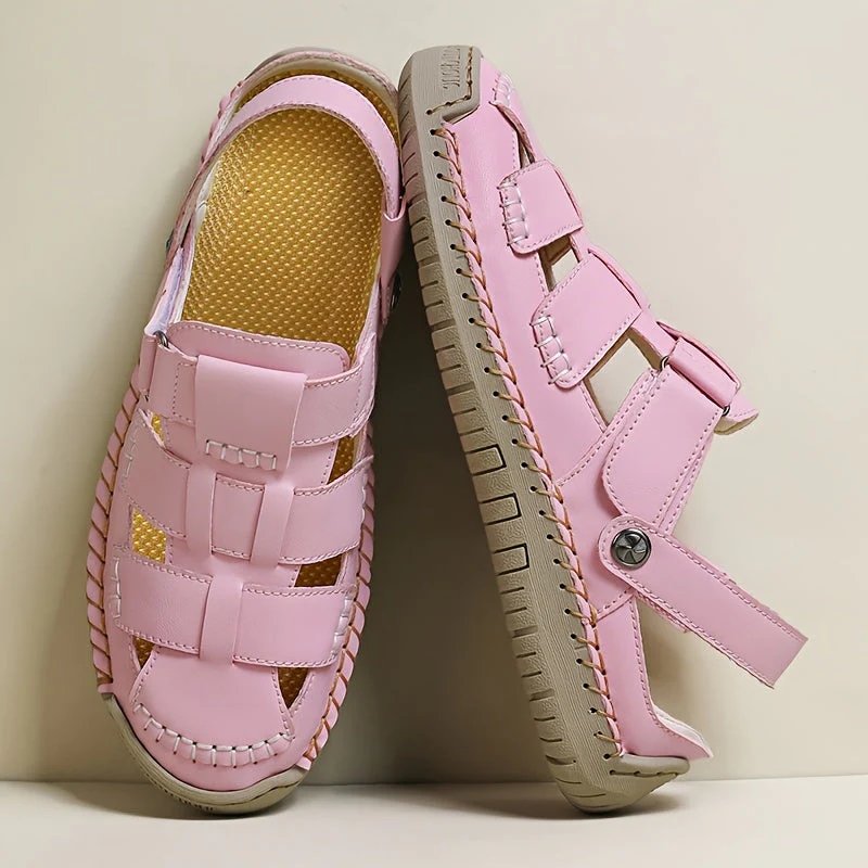 Cadence™ | Adjustable Strap Leather Comfort Sandals