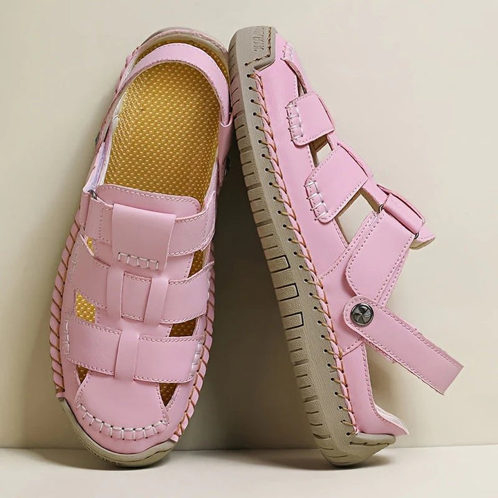 Cadence™ | Adjustable Strap Leather Comfort Sandals