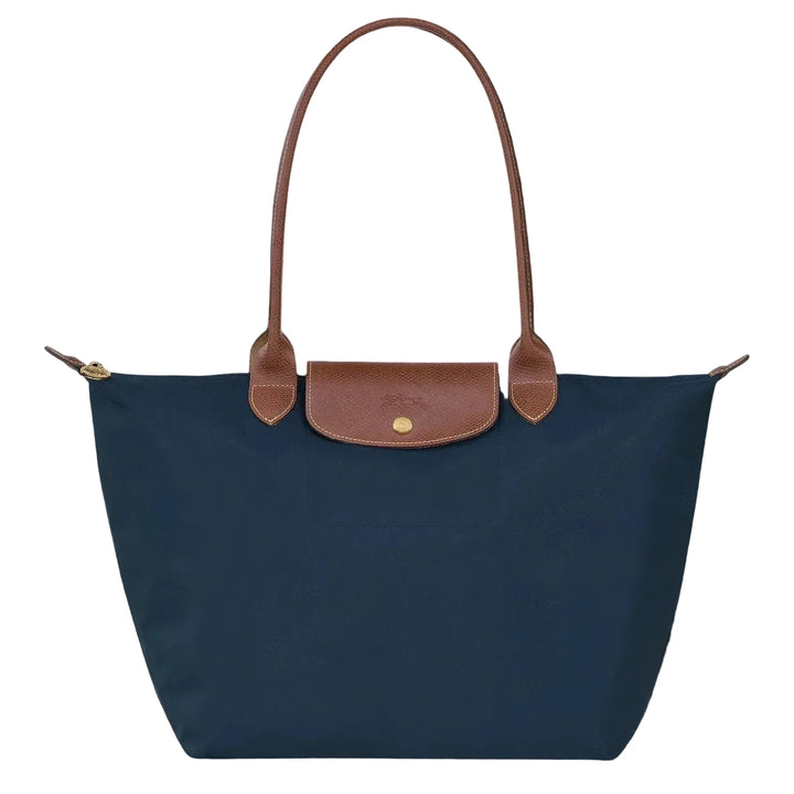 Gabriela™ | Lightweight Foldable Tote Bag with Leather Trim