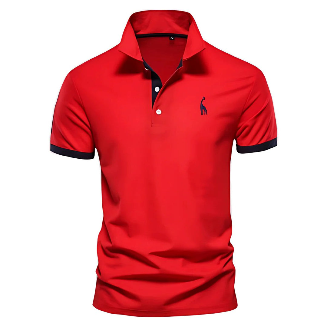 Beckham™ – Button-Up Polo Shirt with Contrast Details