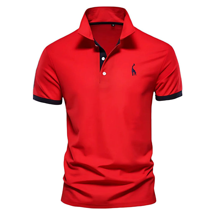 Beckham™ – Button-Up Polo Shirt with Contrast Details