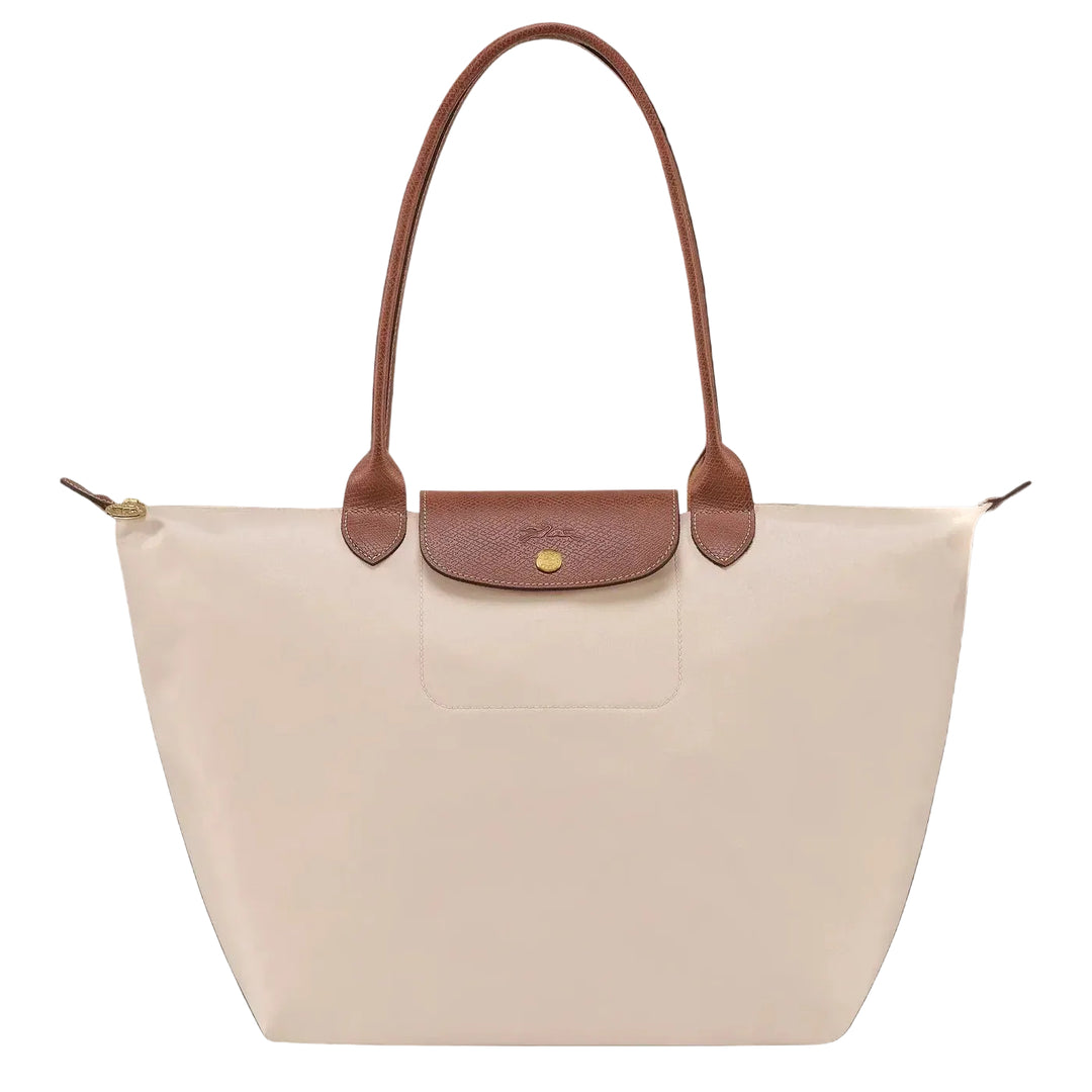 Gabriela™ | Lightweight Foldable Tote Bag with Leather Trim