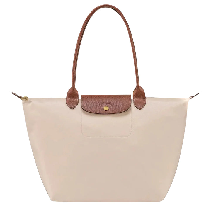 Gabriela™ | Lightweight Foldable Tote Bag with Leather Trim