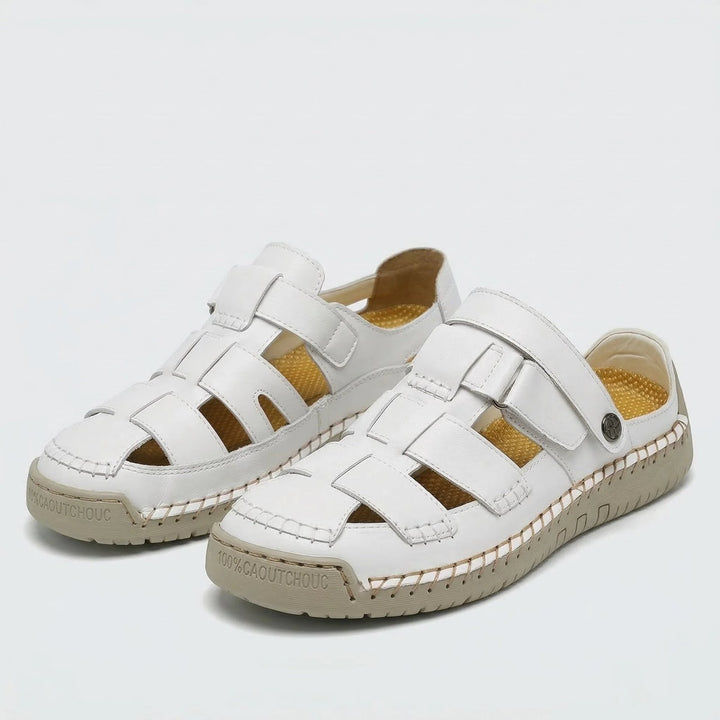 Cadence™ | Adjustable Strap Leather Comfort Sandals