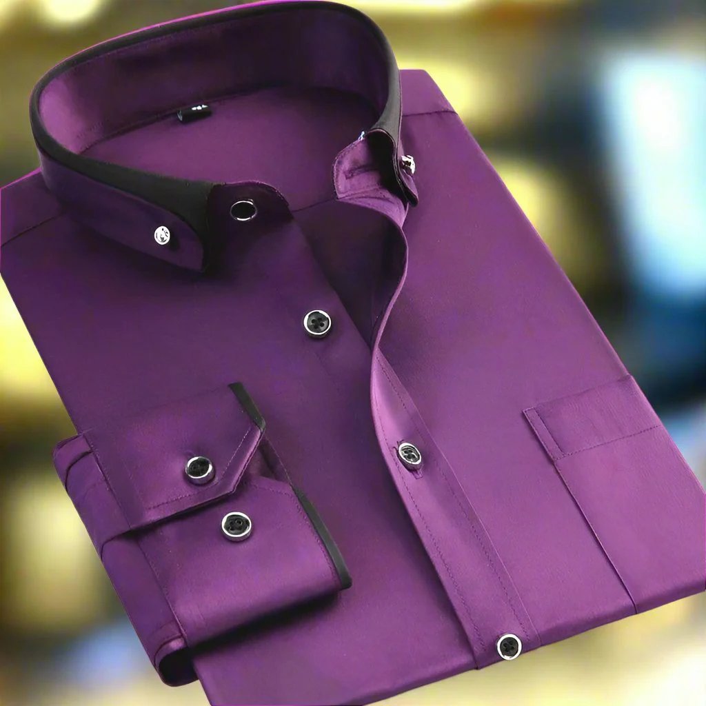 Noah™ | Button-Front Long Sleeve Dress Shirt