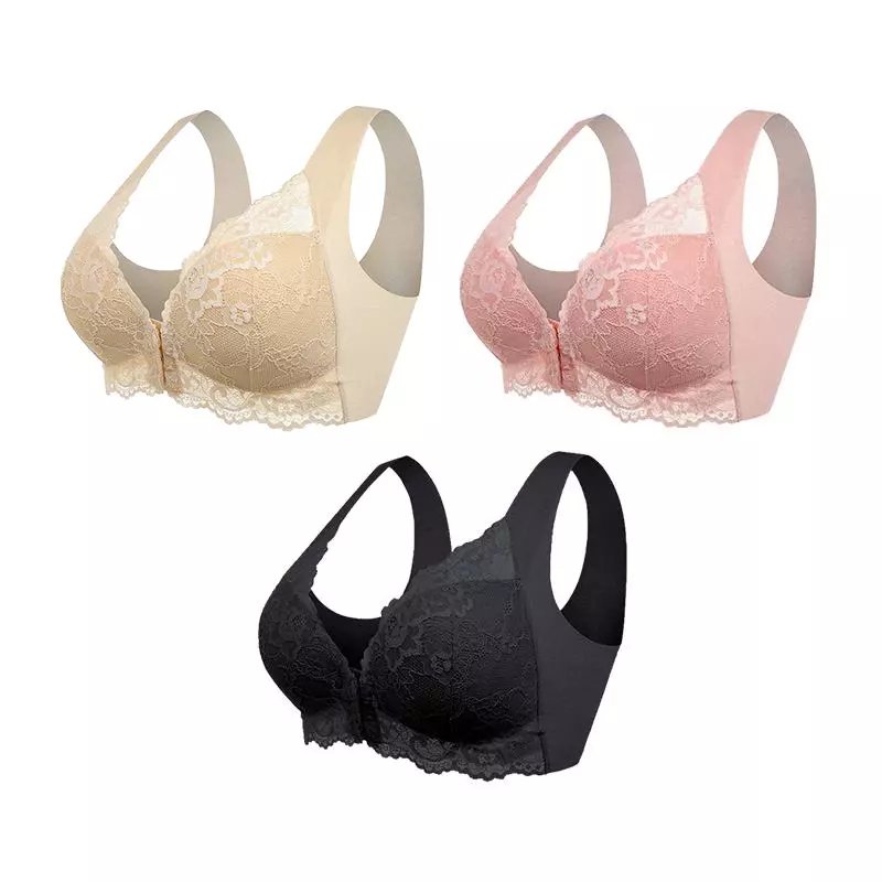 Esme™ | Front-Zip Wireless Seamless Bra 3-Pack