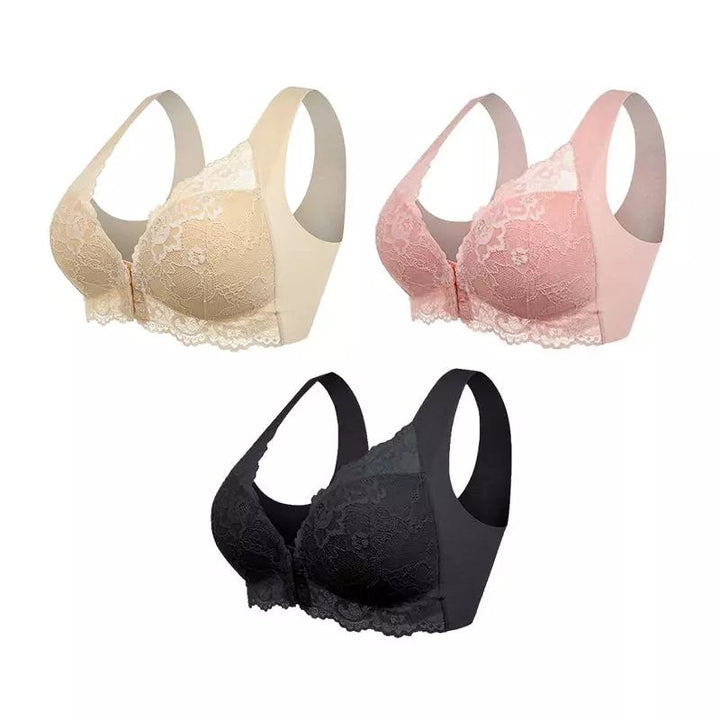 Esme™ | Front-Zip Wireless Seamless Bra 3-Pack