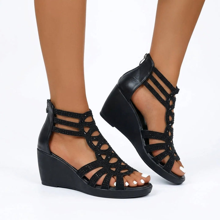 Adeline™ | Ornate Open-Toe Orthopedic Sandals