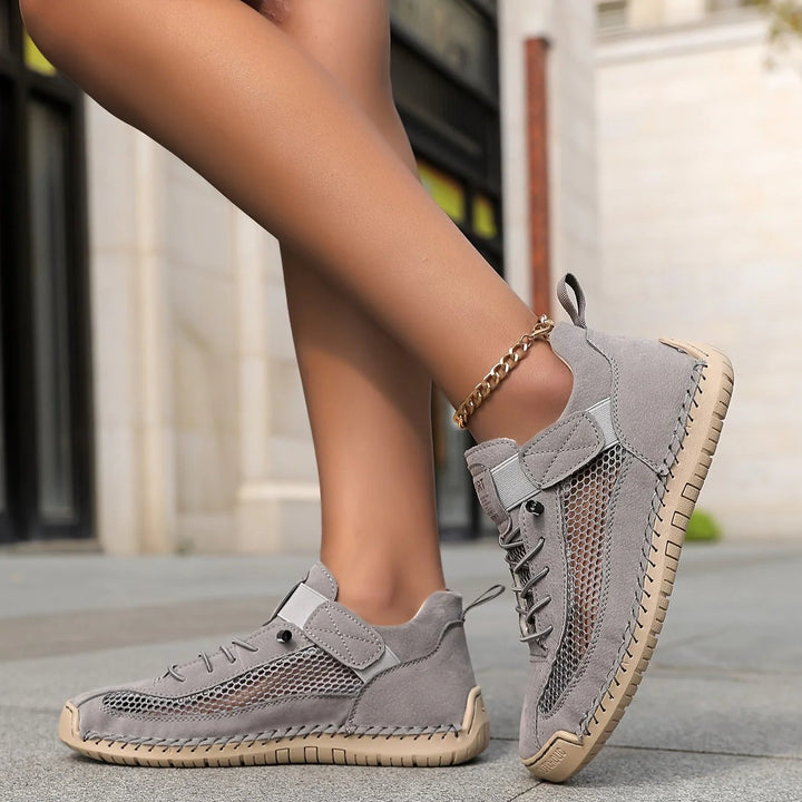 Aaliyah™ | Breathable Mesh Lace-Up Athletic Sneakers