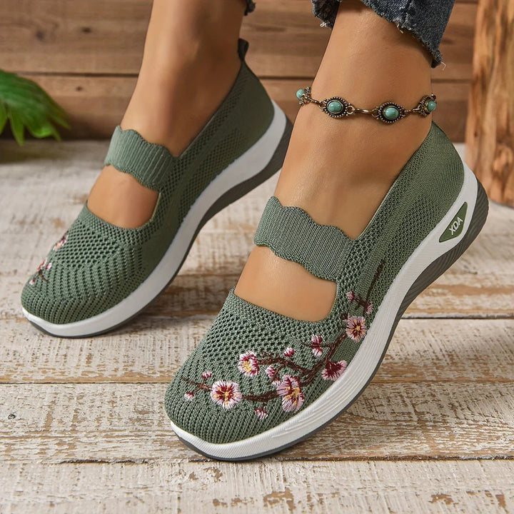 Isabel™ | Ergonomic Comfort Slip-On Shoes with Embroidery