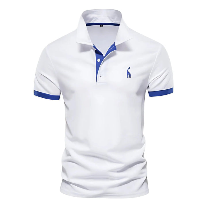 Beckham™ – Button-Up Polo Shirt with Contrast Details