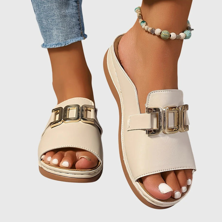 Melanie™ | Adjustable Buckle Open-Toe Comfort Sandals