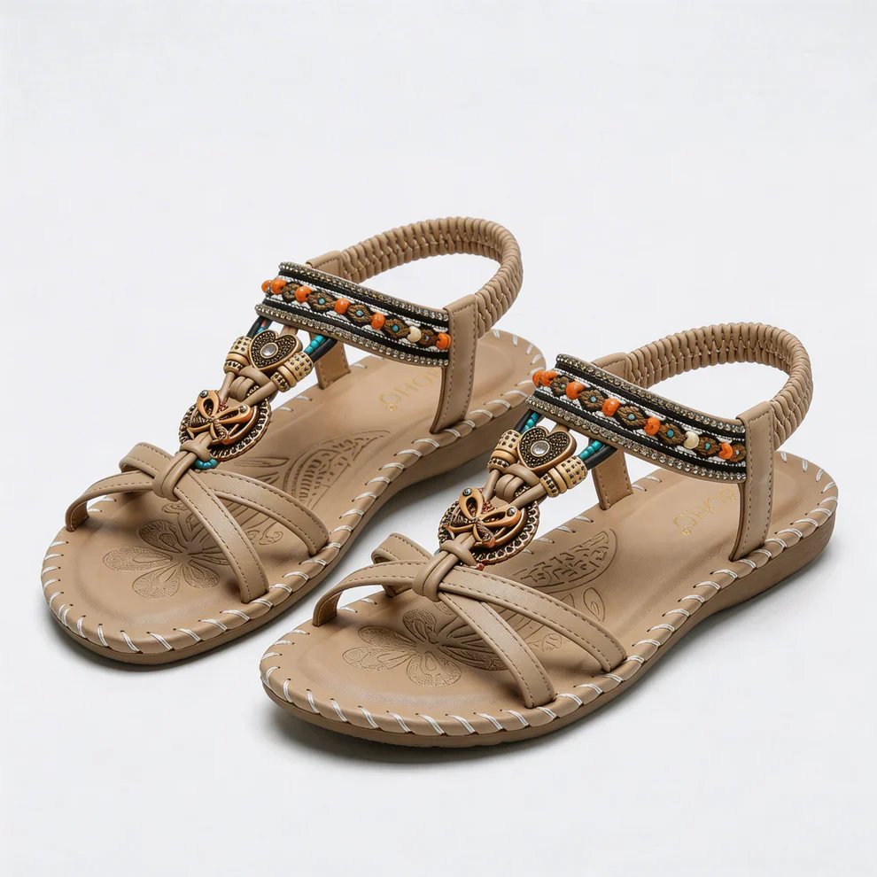 Emilia™ | Comfortable Sandals with Decorative Elements
