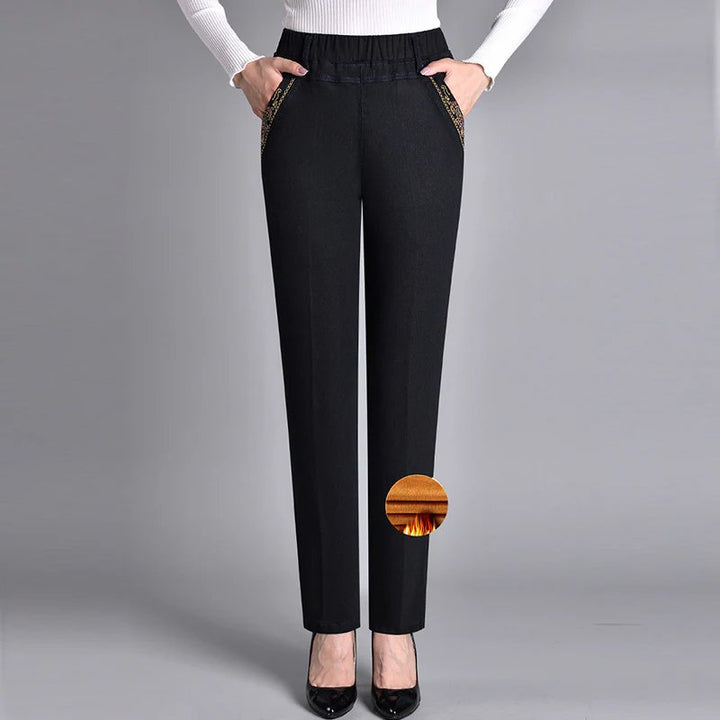 Luna™ | Elastic Waist Side Pocket Denim Jeans