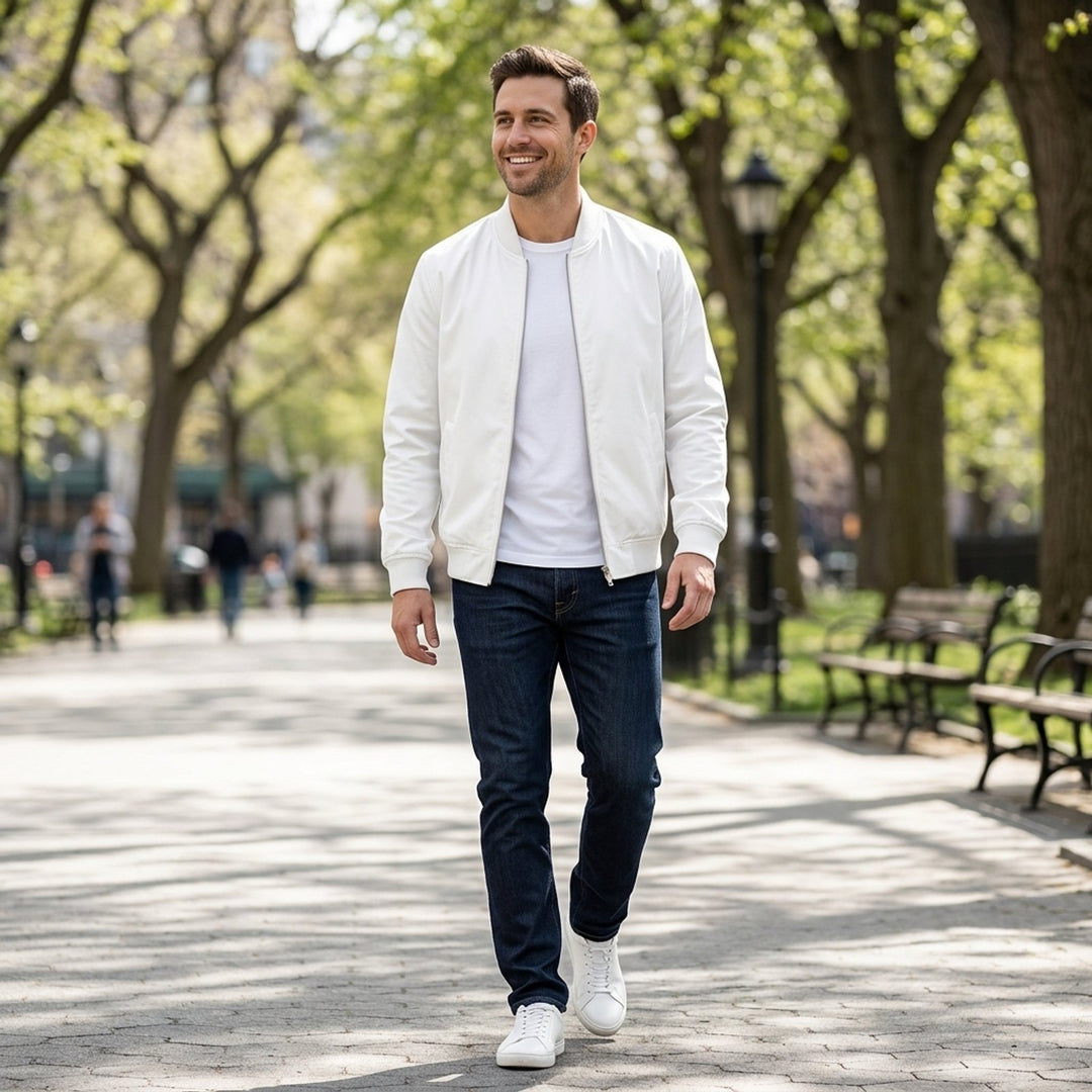 Leo™ |  Breathable Ribbed Varsity Jacket
