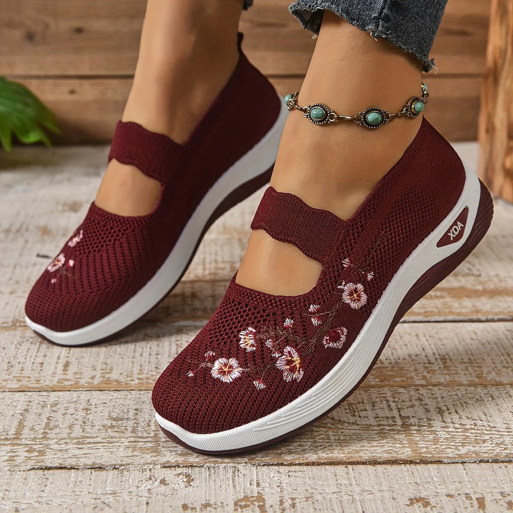 Isabel™ | Ergonomic Comfort Slip-On Shoes with Embroidery