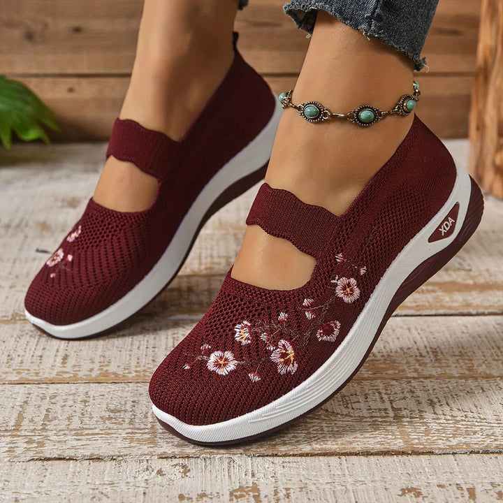 Isabel™ | Ergonomic Comfort Slip-On Shoes with Embroidery