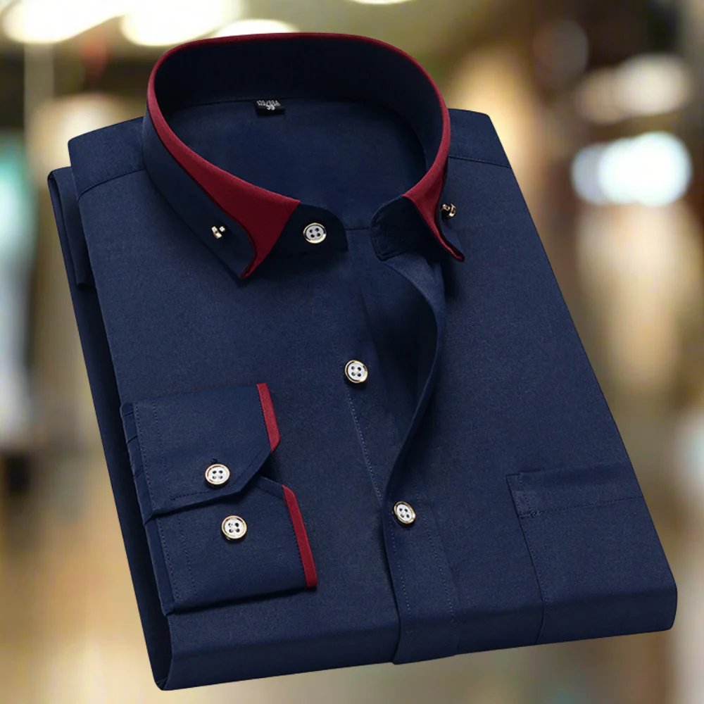 Noah™ | Button-Front Long Sleeve Dress Shirt