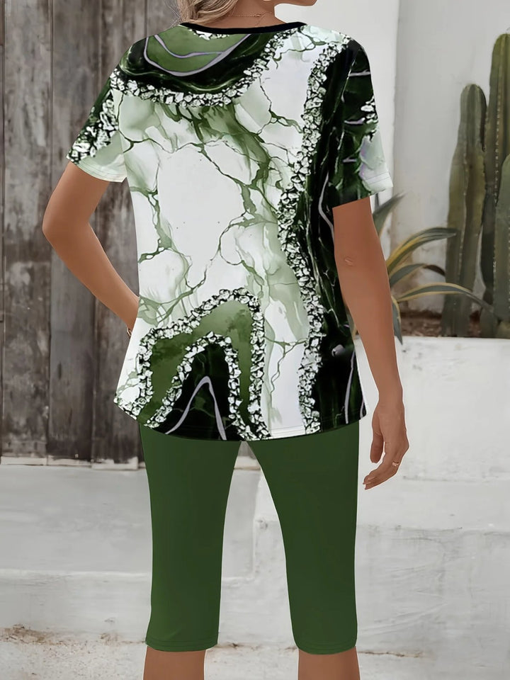 Quinn™ | Printed Two-Piece Stretch Comfort Set