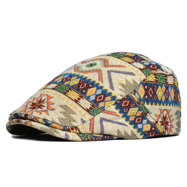 Silas™ | Vintage Print Structured Flat Cap