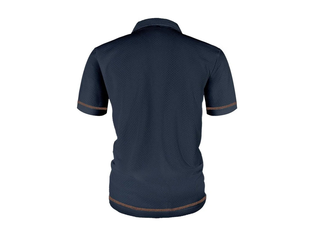 Nathaniel™ | Breathable Lightweight Button-Front Polo Shirt