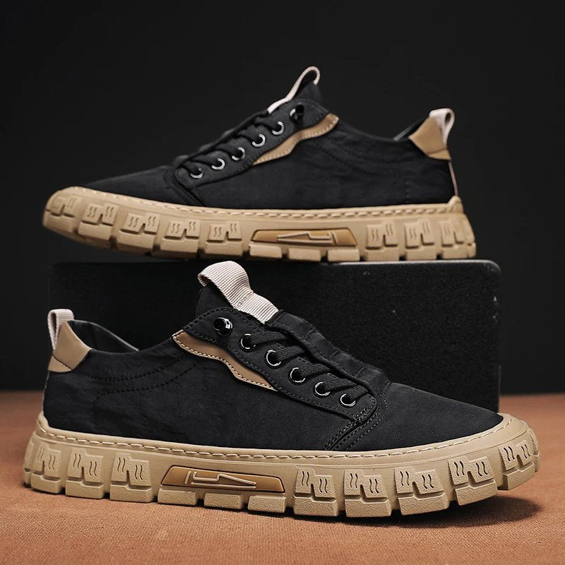 Alexander™ | Padded Canvas Rubber Sole Sneakers