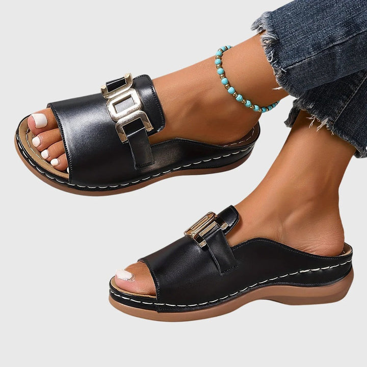 Melanie™ | Adjustable Buckle Open-Toe Comfort Sandals