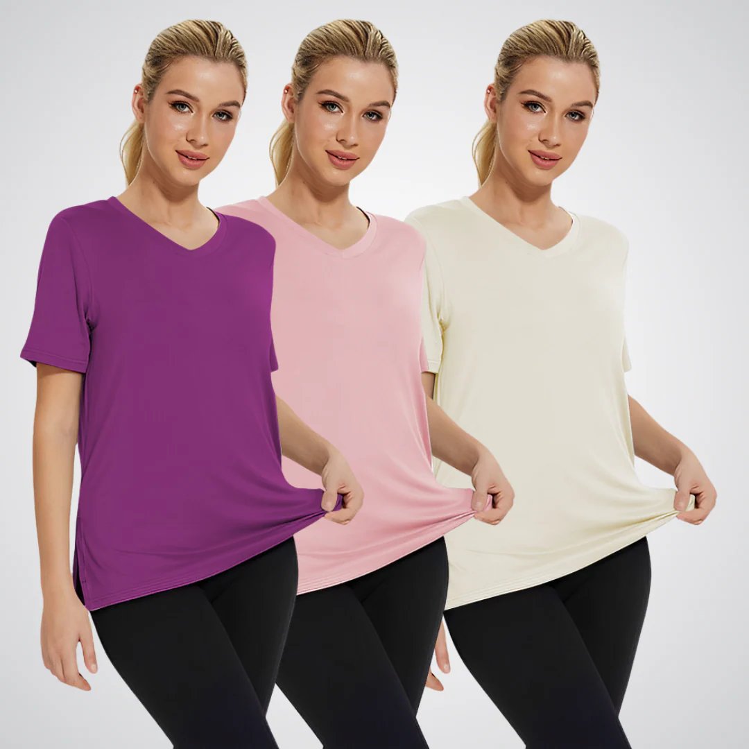 Autumn™ | Casual V-Neck Loose Fit T-Shirt Pack