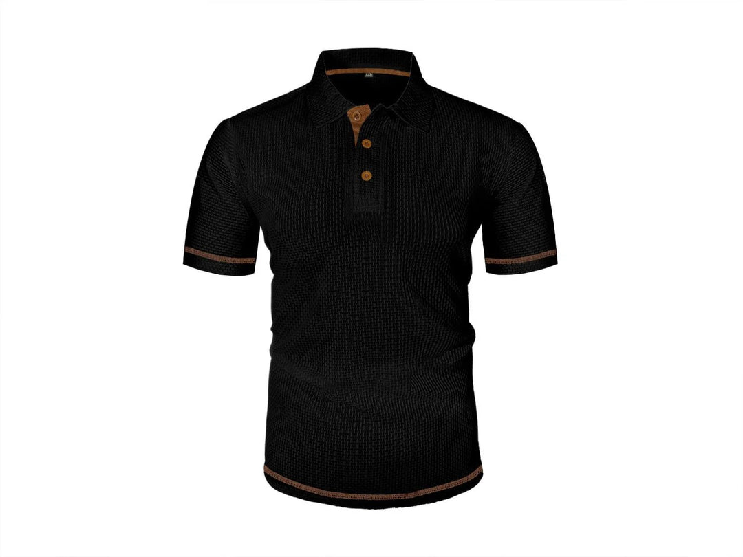 Nathaniel™ | Breathable Lightweight Button-Front Polo Shirt