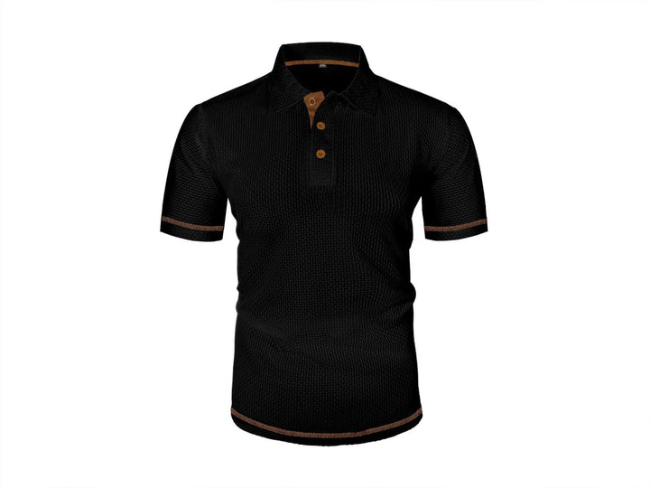 Nathaniel™ | Breathable Lightweight Button-Front Polo Shirt