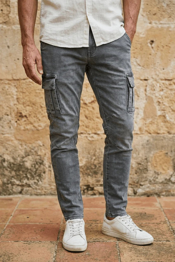Gordon™ | Slim Fit Stretch Cargo Denim Pants