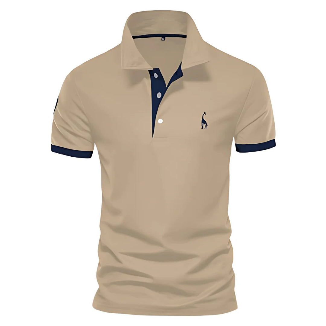 Beckham™ – Button-Up Polo Shirt with Contrast Details