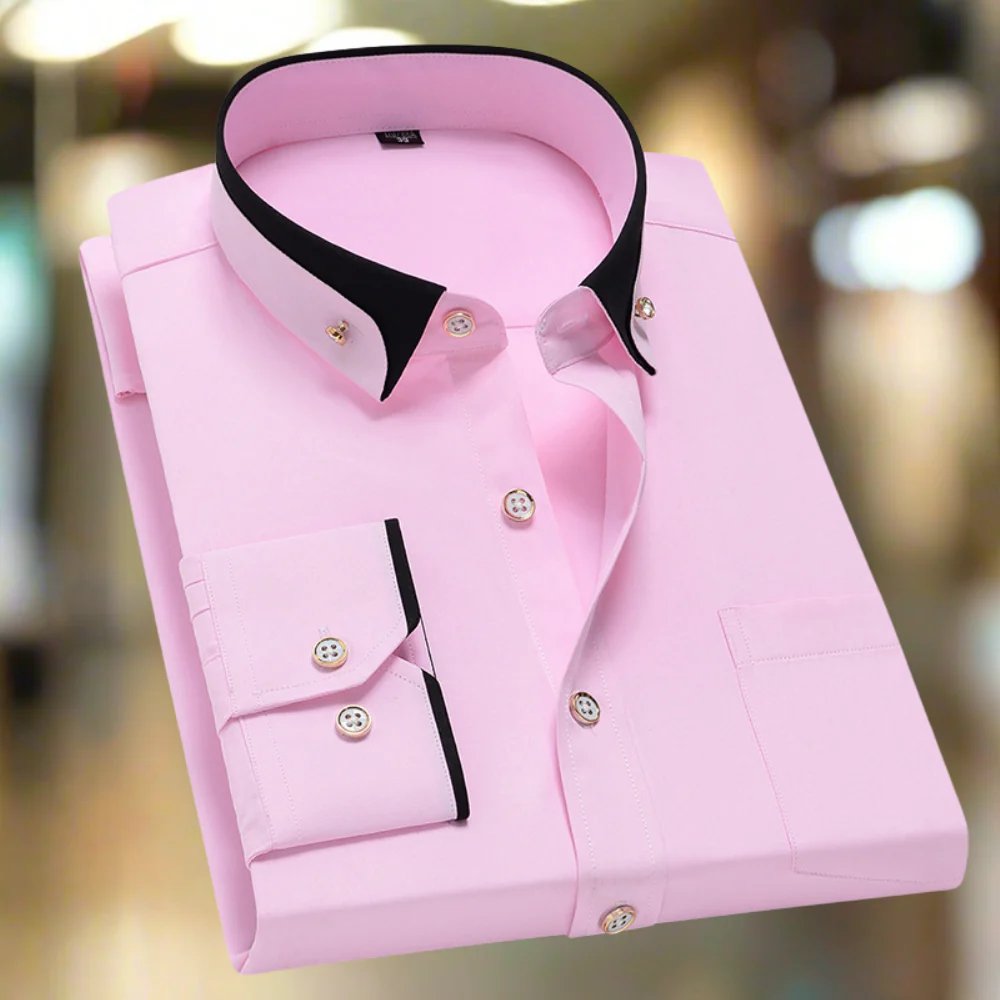 Noah™ | Button-Front Long Sleeve Dress Shirt