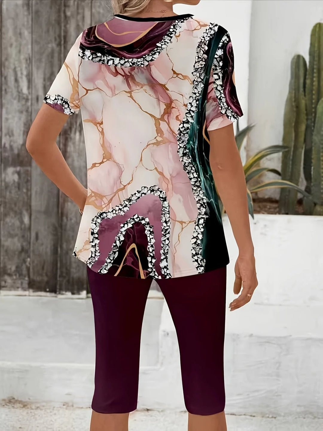 Quinn™ | Printed Two-Piece Stretch Comfort Set