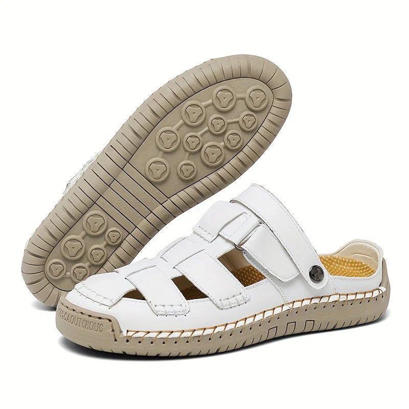 Cadence™ | Adjustable Strap Leather Comfort Sandals
