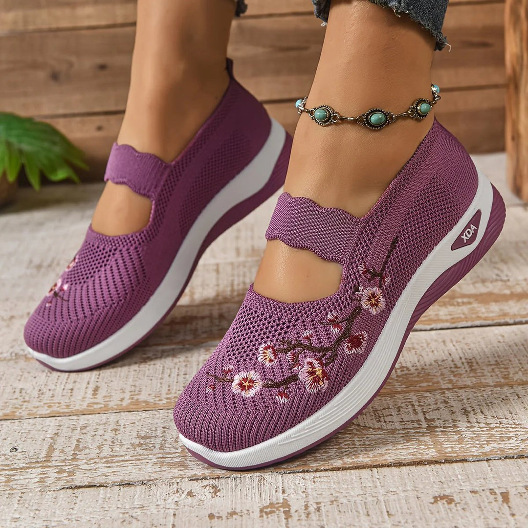 Isabel™ | Ergonomic Comfort Slip-On Shoes with Embroidery